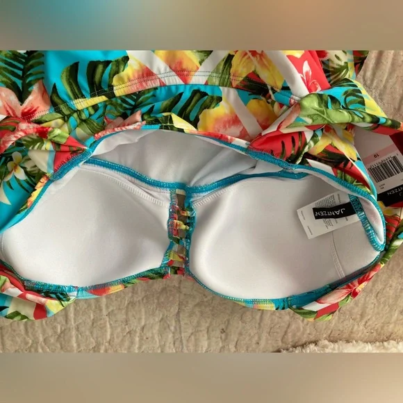 NWT ladies one piece tropical swimsuit by Jantzen - Picture 3 of 5